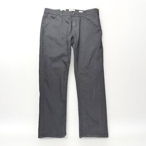 Scott James England Mens Slim Fit Black Stretch Pants 36x30 Cotton Blend Chino